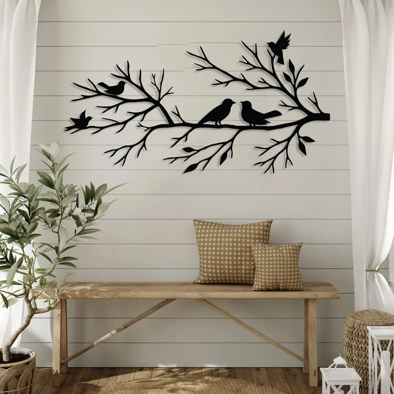 decoration murale metal